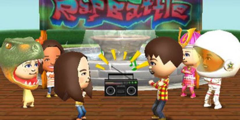 A rap battle in Tomodachi Life