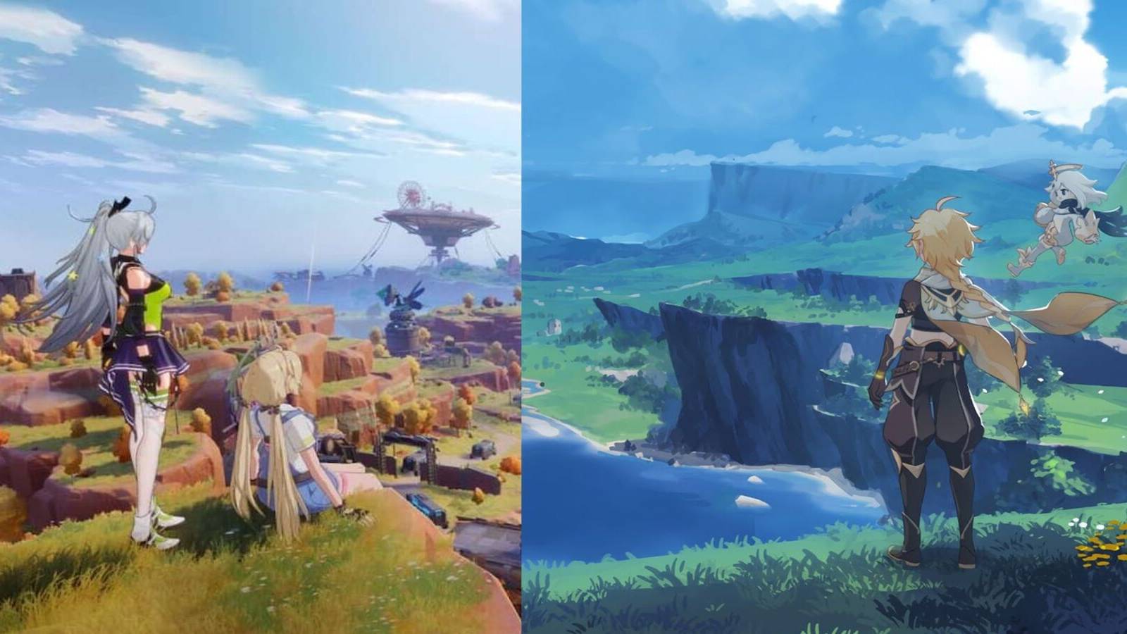 Tower of Fantasy and Genshin Impact