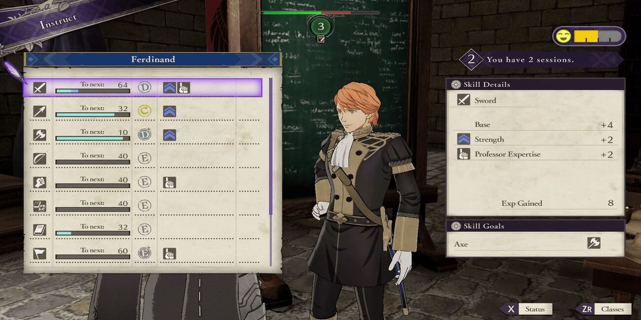 Tutoring Ferdinand Fire emblem three houses (2)