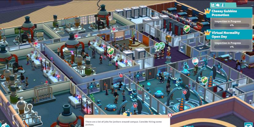 Two Point Campus - Managing staff