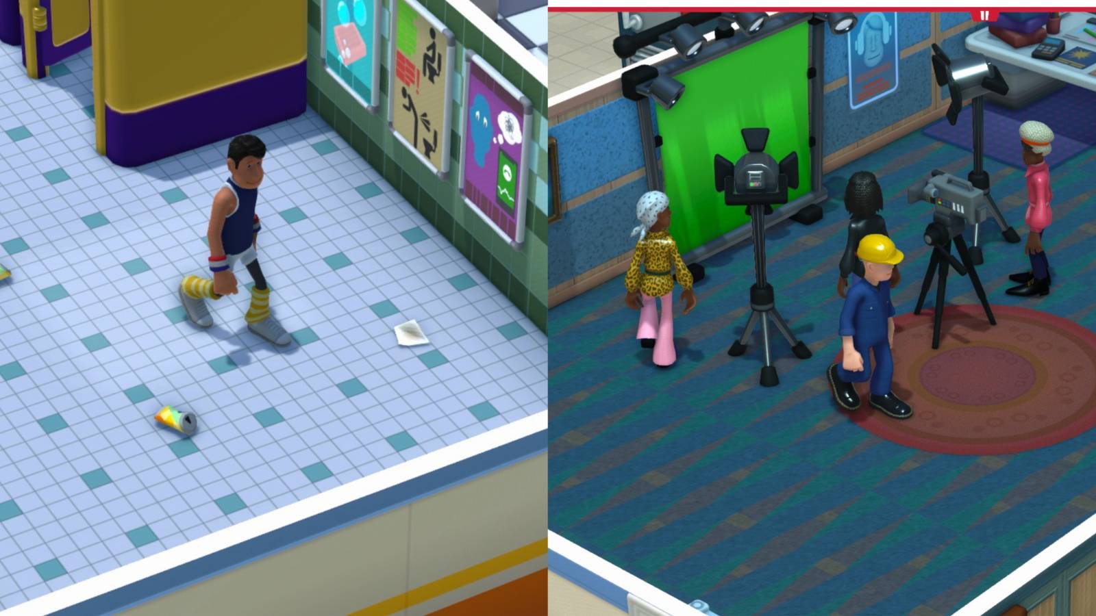 Two Point Campus Dealing With Bin Blindness Collage