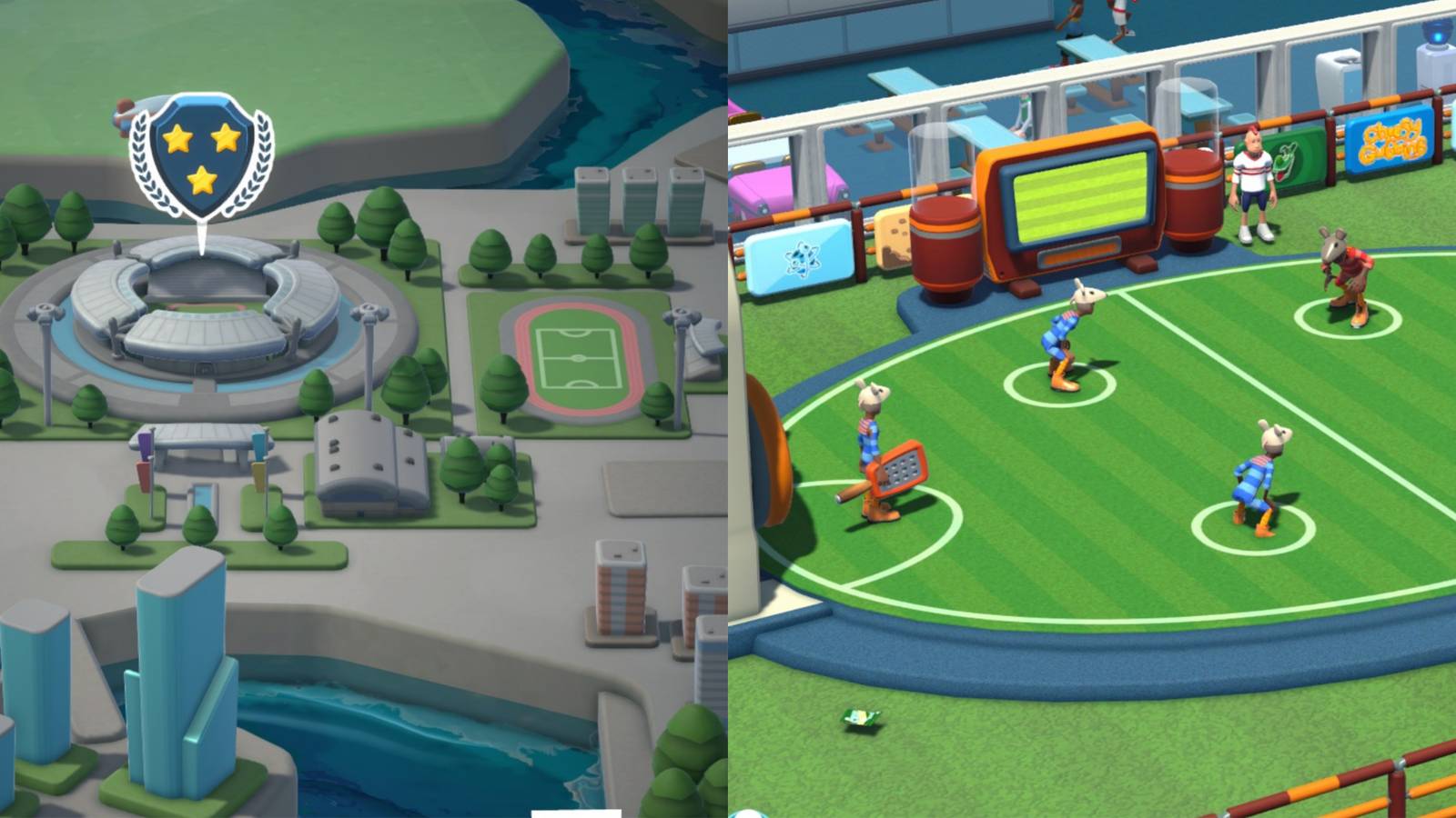 Two Point Campus Fluffborough Three Star Guide Collage