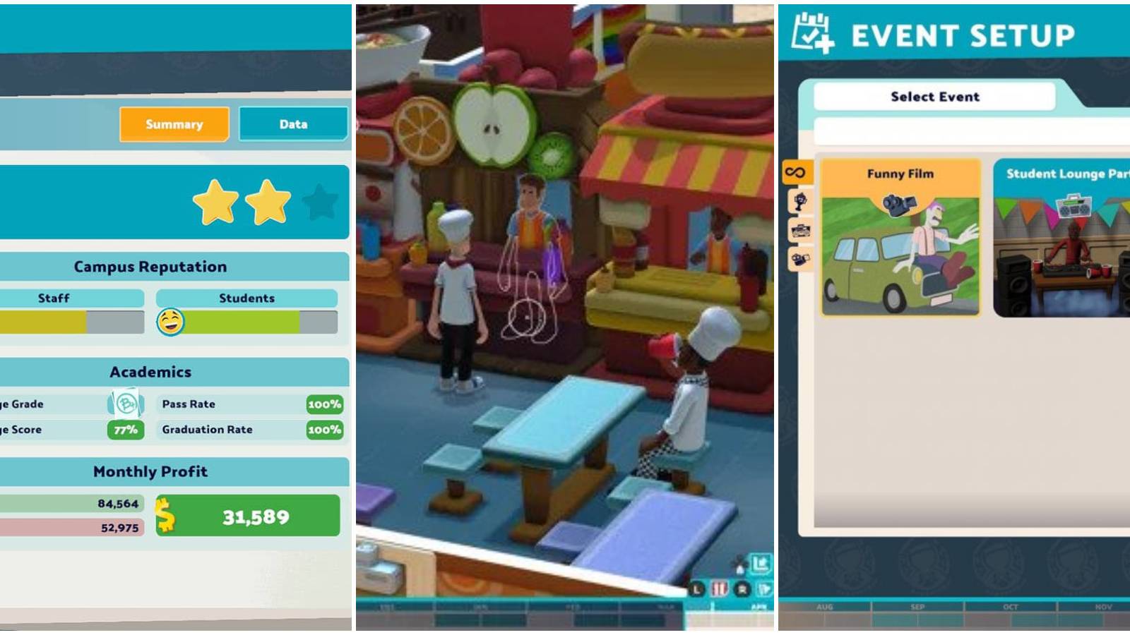 Various ways to earn money in Two Point Campus 