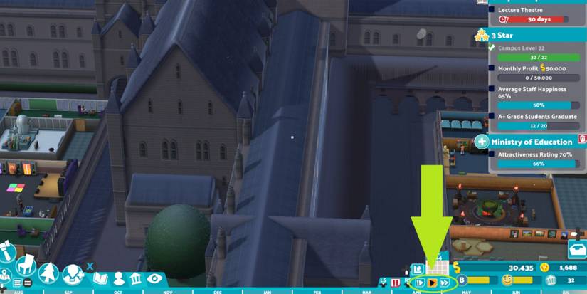 Two Point Campus Speed Up And Slow Down Button Locations