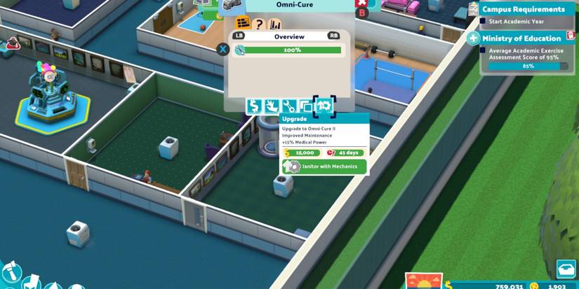 Two Point Campus Upgrading An Omni-Cure Unit