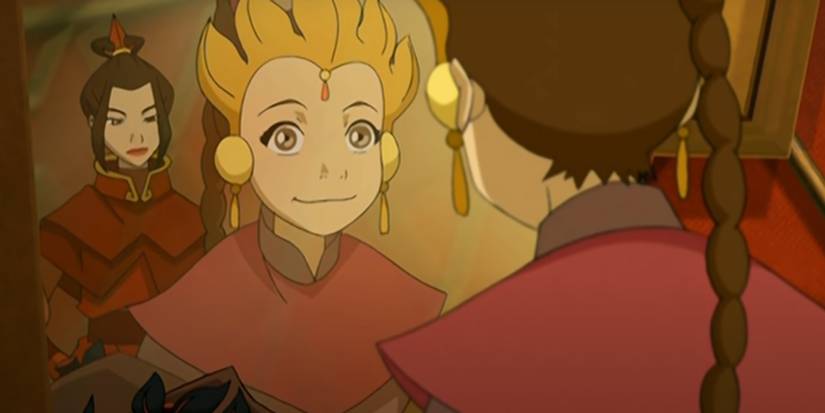 Ty Lee wearing a headdress