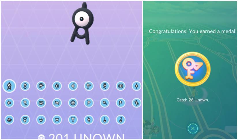 Uknown Medal Pokemon GO