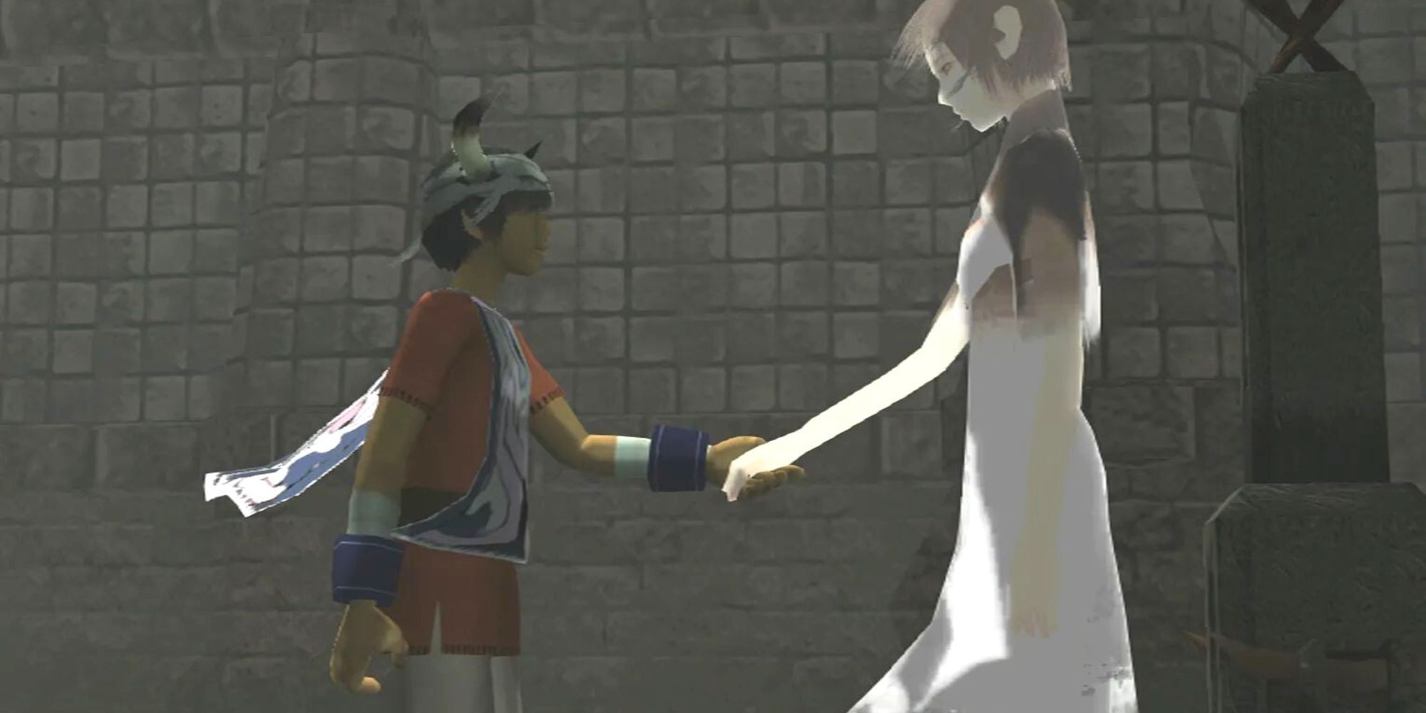 Ico And Yorda In The Ico Video Game