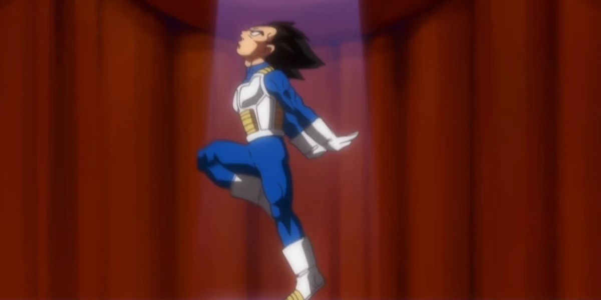 Vegeta dancing in Dragon Ball Super