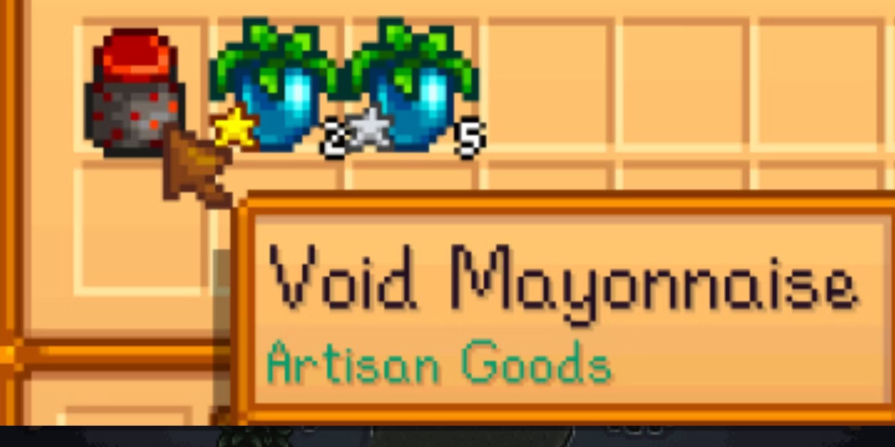 Void Mayonnaise in the Stardew Valley Inventory