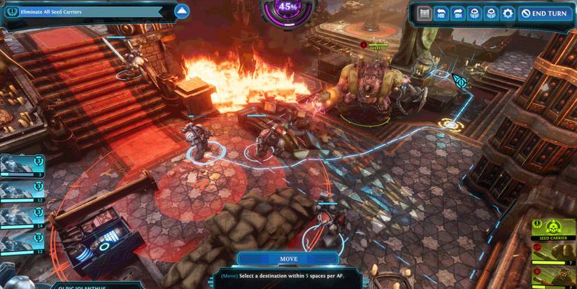 Warhammer 40k Chaos Gate - Move within the area