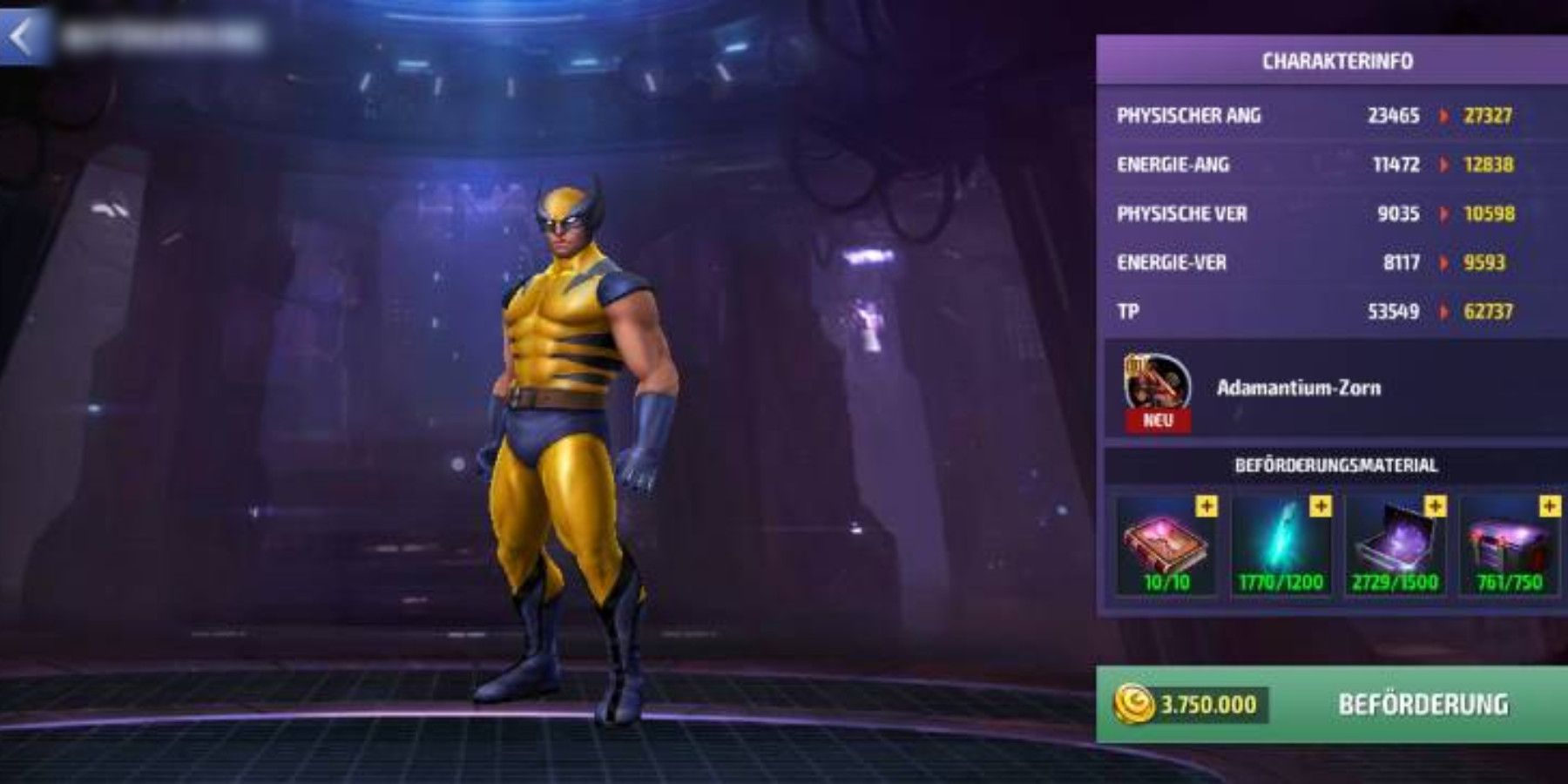 Wolverine from Marvel Future Fight