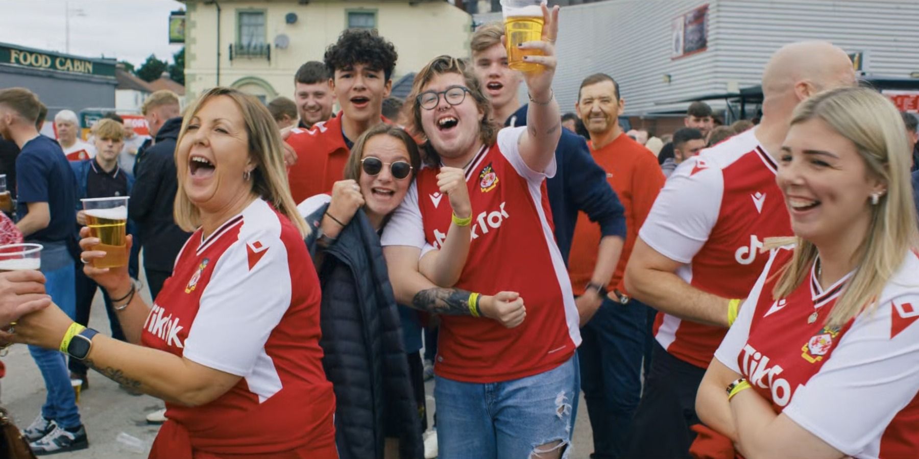 Wrexham AFC fans in Welcome to Wrexham series