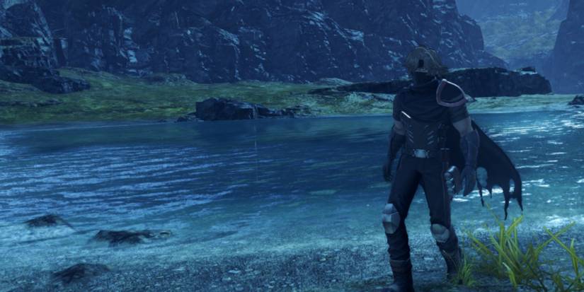 Xenoblade 3 Gray's waiting at the end of the foot trail