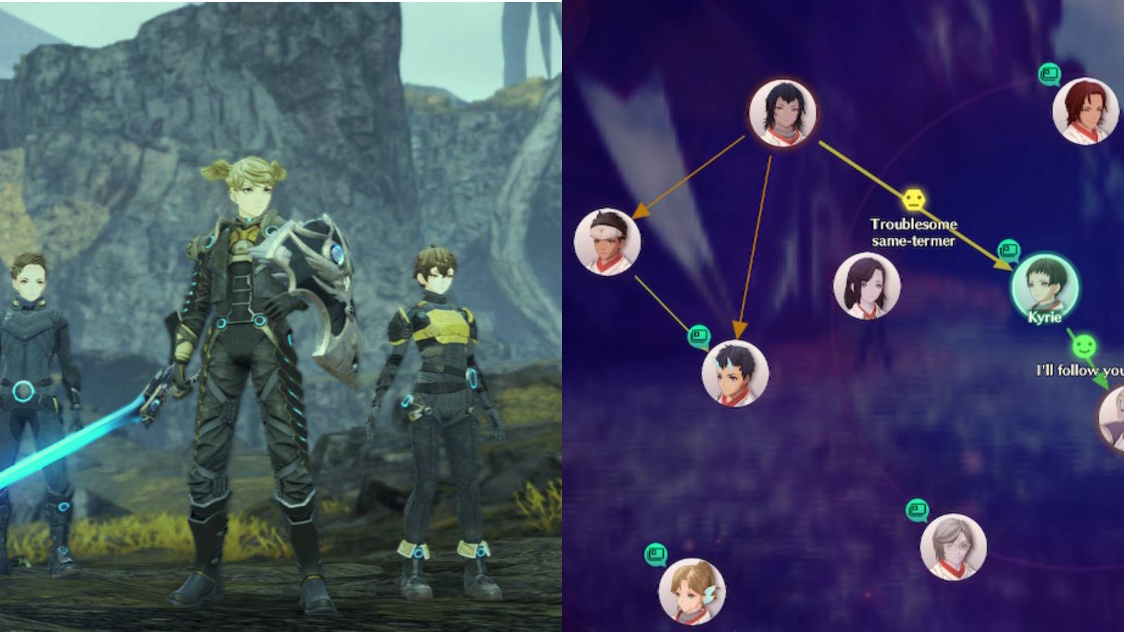 Xenoblade 3 Hero Zeon - Affinity Chart in progress