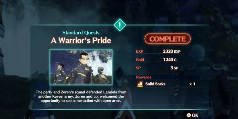 Xenoblade 3 Warriors Pride quest complete