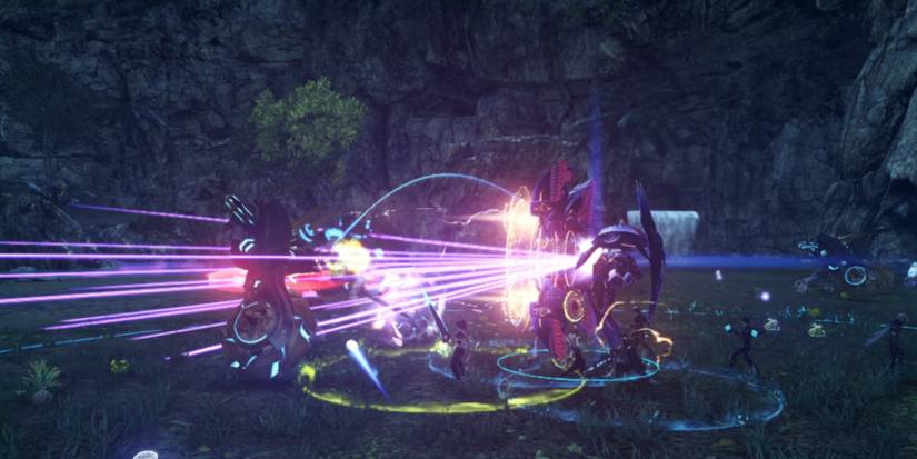 Xenoblade 3 teaming with Captain Zoren to defend Lambda