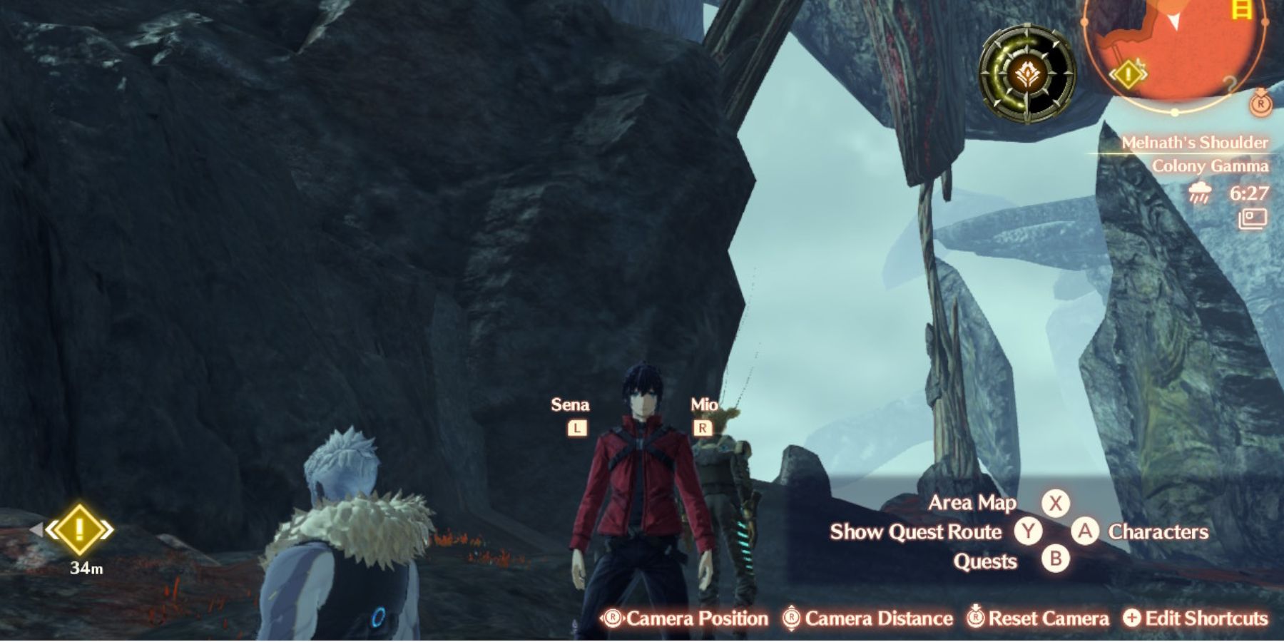 Xenoblade 3 using zoom on Noah