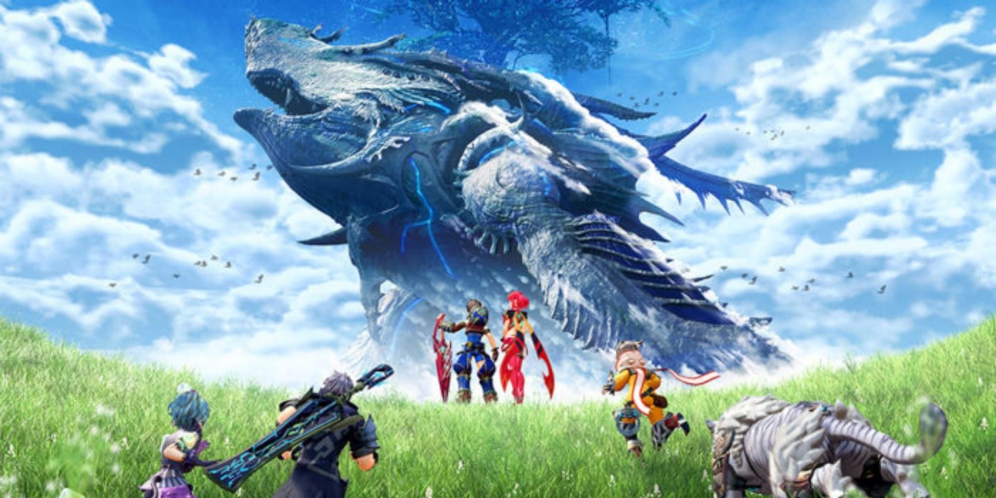 The battle in Xenoblade Chronicles 2