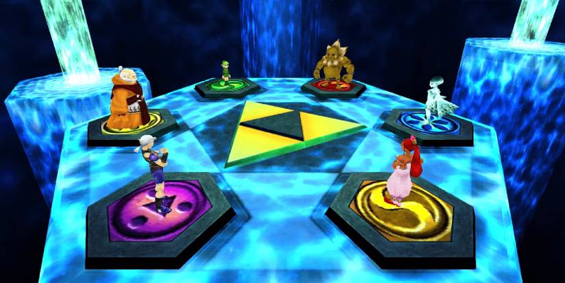 The Seven Sages gathered in Ocarina of Time