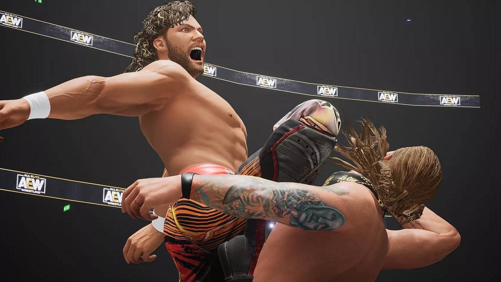 aew fight forever kenny omega knee chris jericho