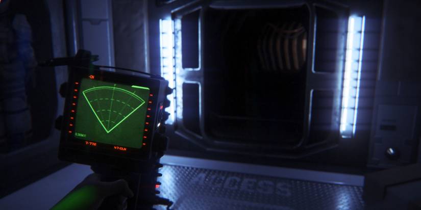 alien isolation character using the heart beat sensor 