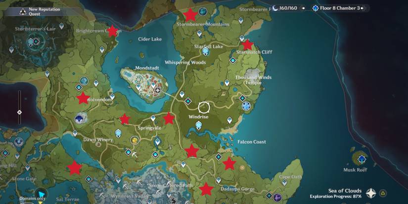 all mondstadt shrine of septh location in genshin impact