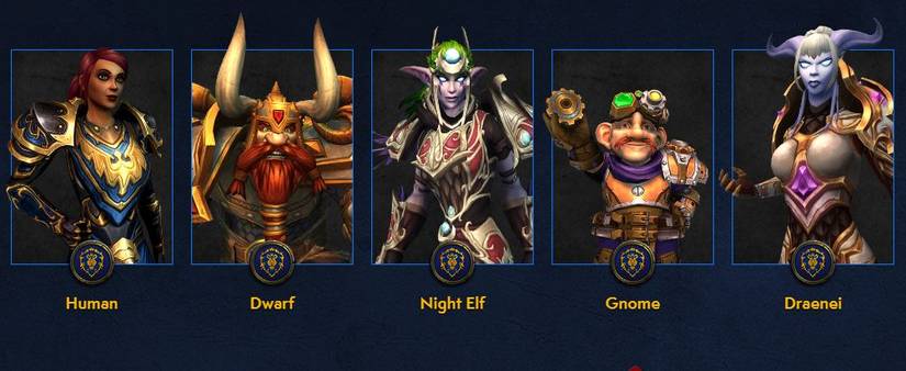 alliance wotlk races