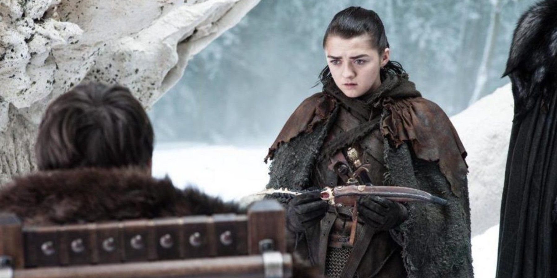 Bran gives Arya the dagger in Game of Thrones