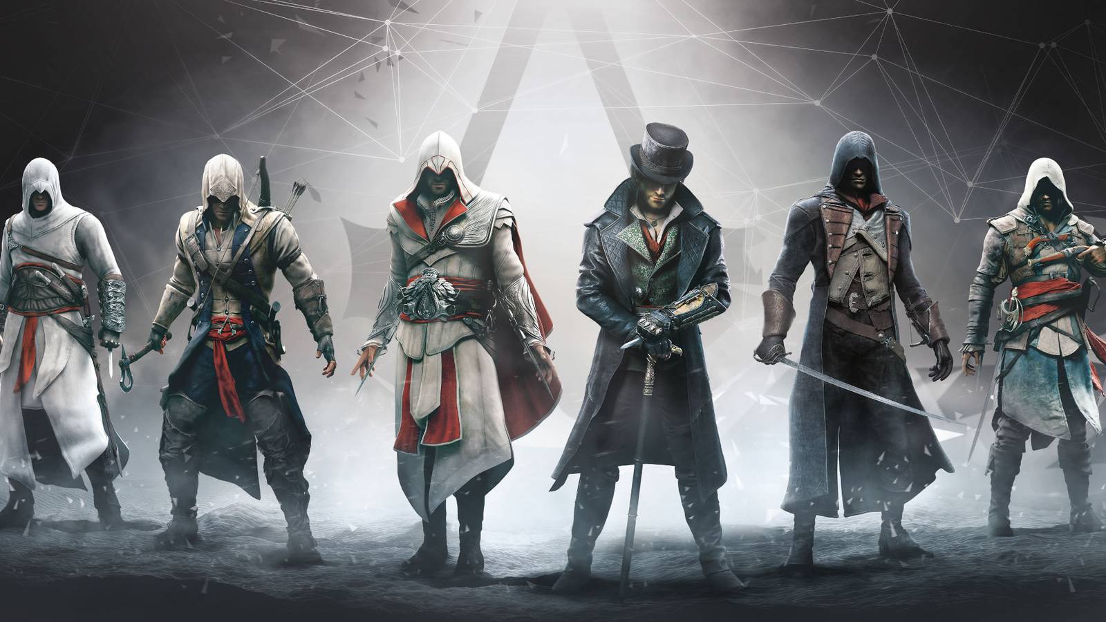 Assassin's Creed characters line up