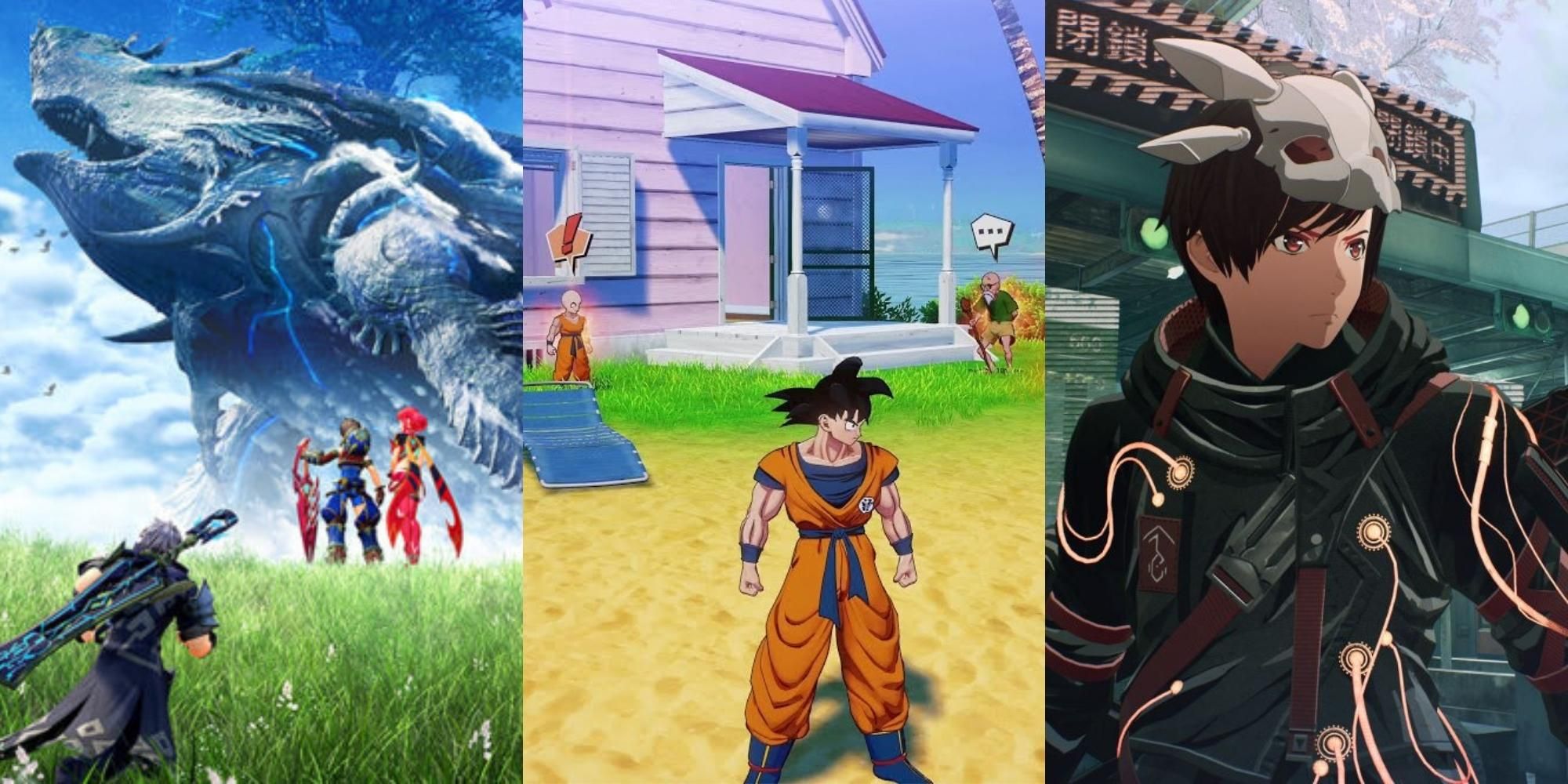 battle in Xenoblade Chronicles 2, Goku in DRAGON BALL Z KAKAROT, Yuito in SCARLET NEXUS