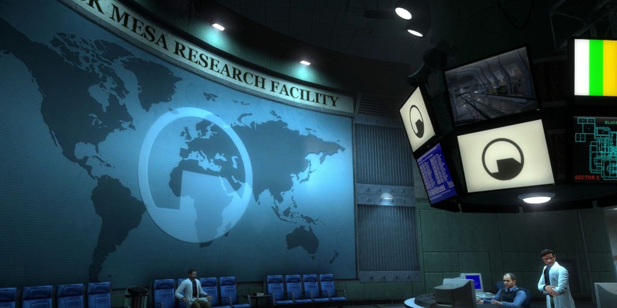 A Black Mesa facility in Half-Life