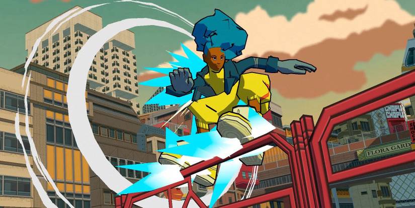 bomb rush cyberfunk rail grinding