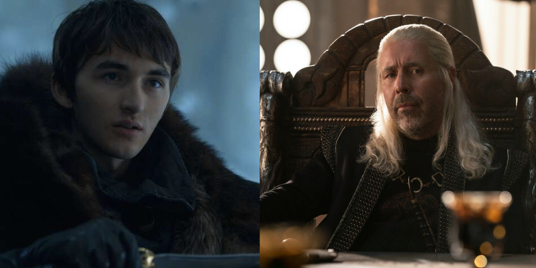 Bran Stark and Viserys Targaryen split image