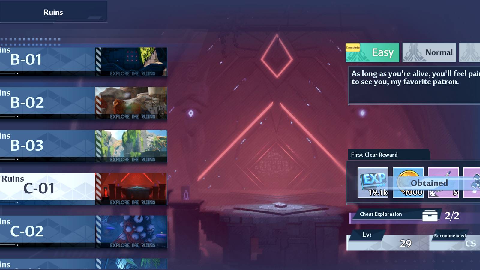 c-01 ruin in tower of fantasy