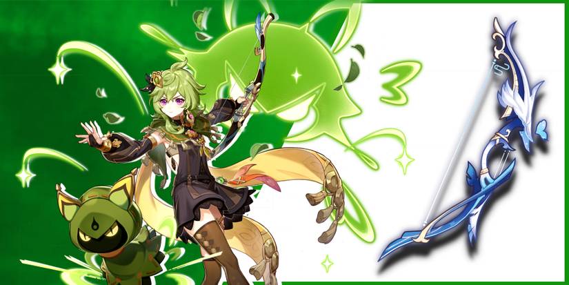 collei next to aqua simulacra in genshin impact