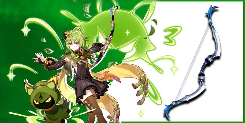 collei next to sacrificial bow in genshin impact