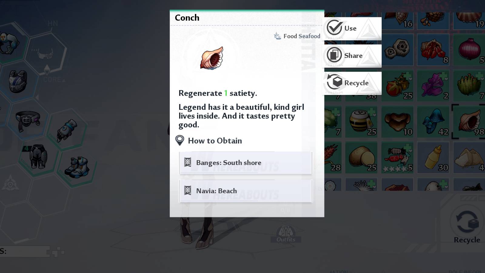 conches description in tower of fantasy