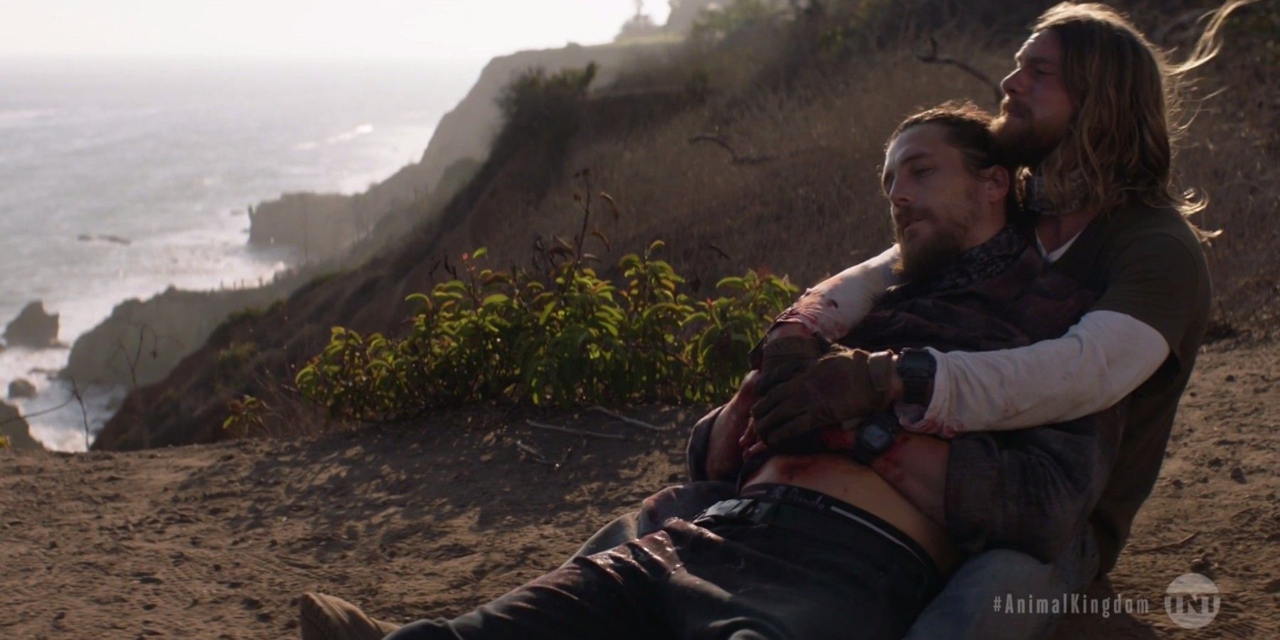 Deran holds Craig during his final moments in Animal Kingdom's series finale
