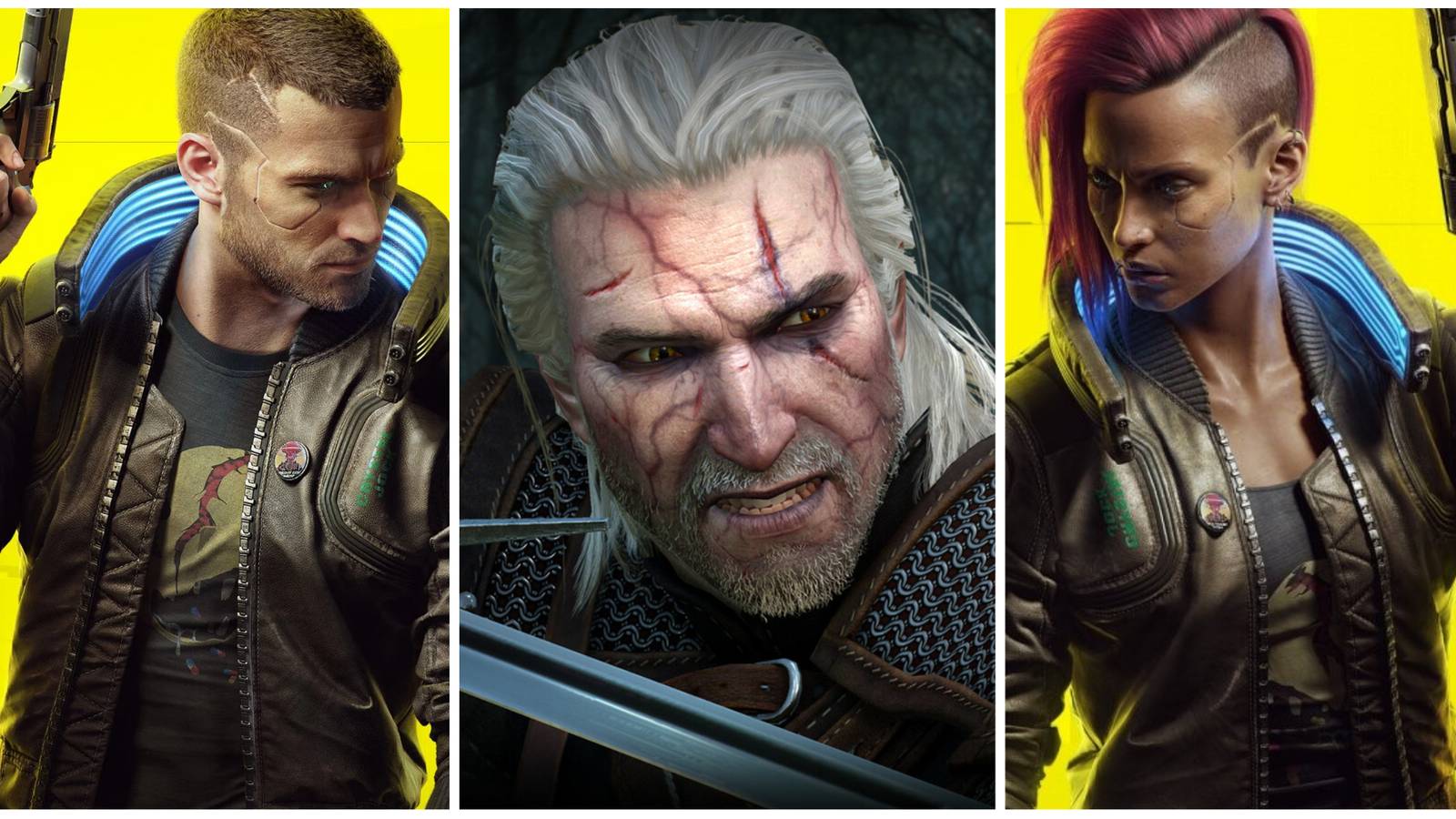 cyberpunk 2077 V versus the witcher 3 Geralt