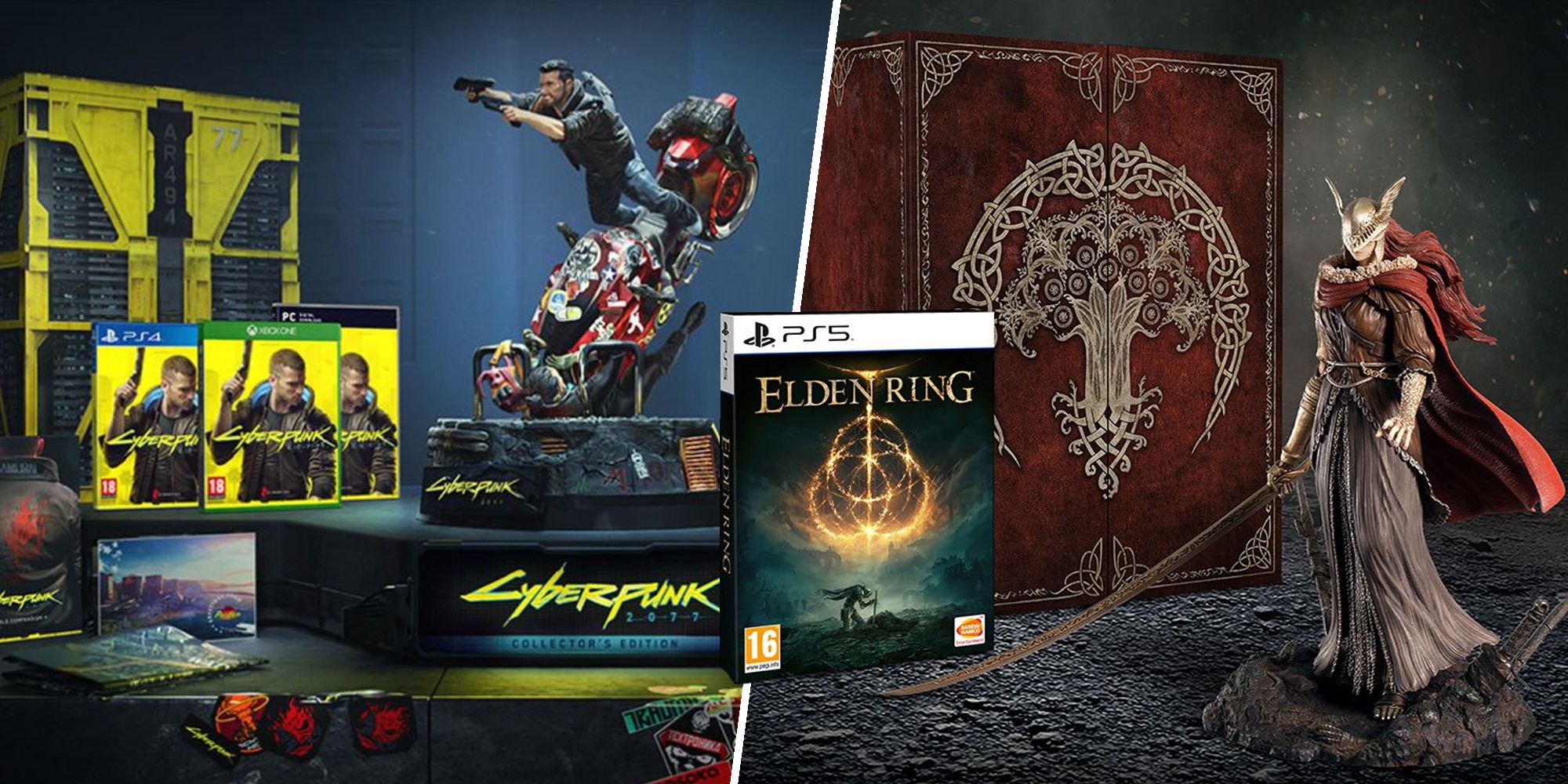 Collector's editions of Cyberpunk 2077 and Elden Ring