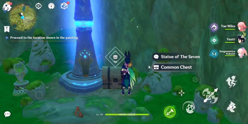 digging for the treasure in genshin