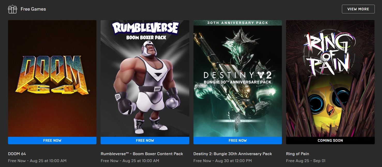 epic games store free games august 2022 destiny 2