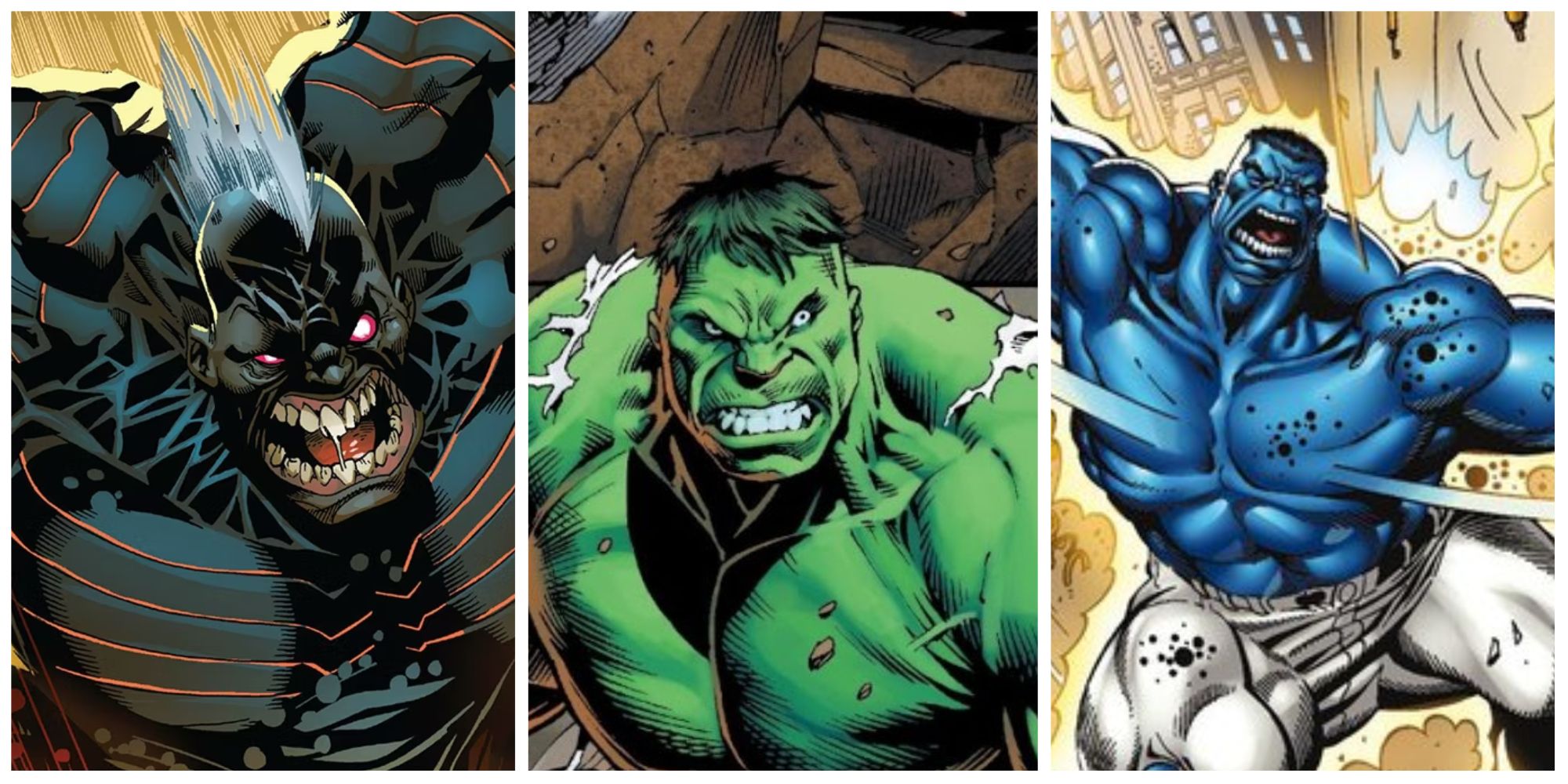 kluh, incredible hulk and cosmic hulk from marvel comics