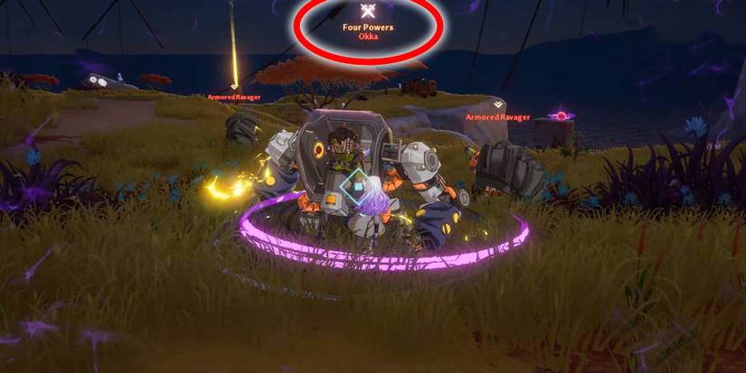 fighting the second of the four powers okka in tower of fantasy