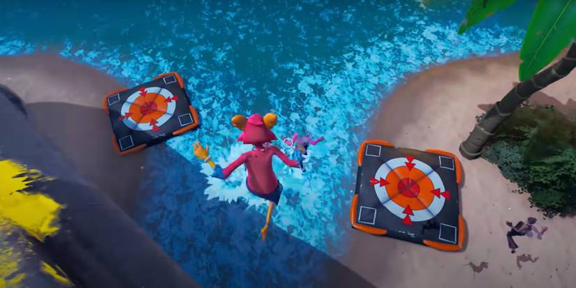 fortnite bounce on three separate crash pads
