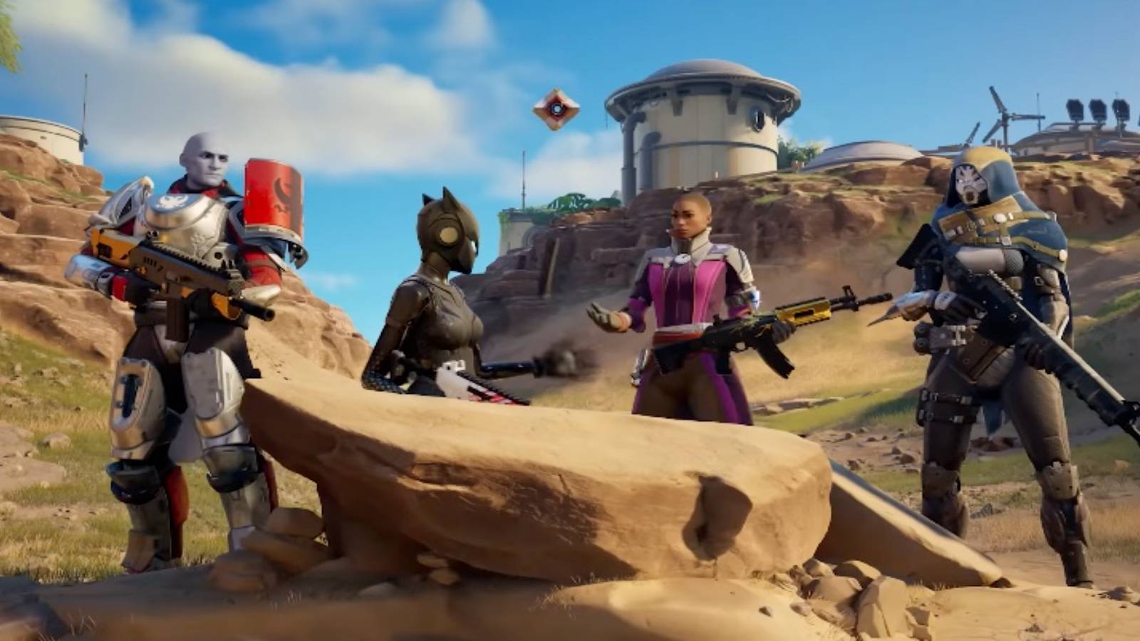 fortnite destiny 2 collab skins trailer 