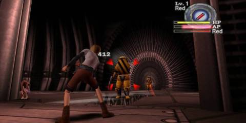 rioh using PPEC to fight against enemies galerians