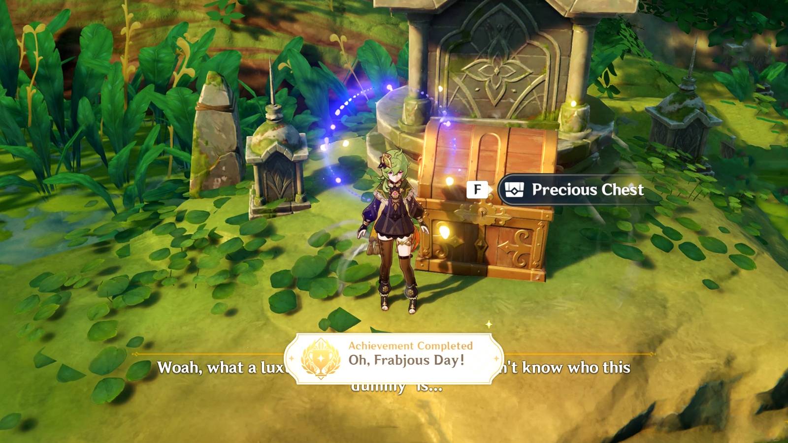 getting the oh frabjous day achievement in genshin impact