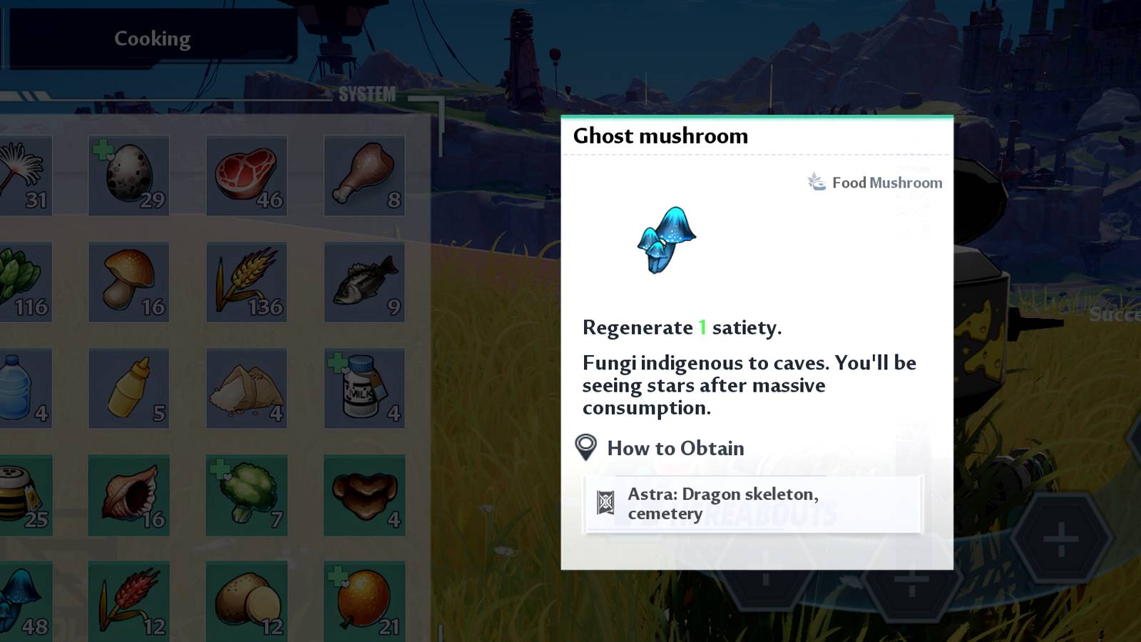 ghost mushroom in tower of fantasy